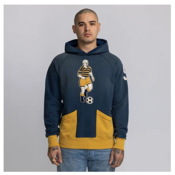 Brand New with Tags (NWT) – Samuel Zelig St Denis FC Hoodie M – Vintage Navy - Picture 1 of 16